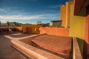 Contemporary Comfortable Home Near the Sea in Loreto Baja Sur: Hot Tub off of Master Bedroom