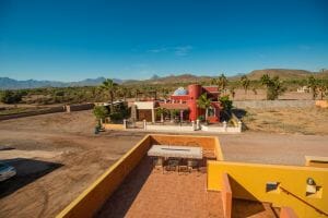 Contemporary Comfortable Home Near the Sea in Loreto Baja Sur: Terrace with mountain views