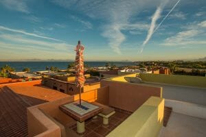 Contemporary Comfortable Home Near the Sea in Loreto Baja Sur: roof patio with fantastic views