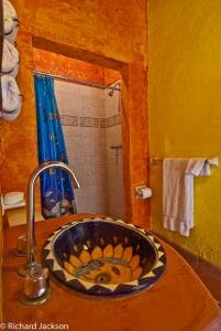 Hacienda Style Mexican Home in Loreto guest bath 2