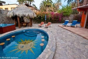 Hacienda Style Mexican Home in Loreto, pool close-up
