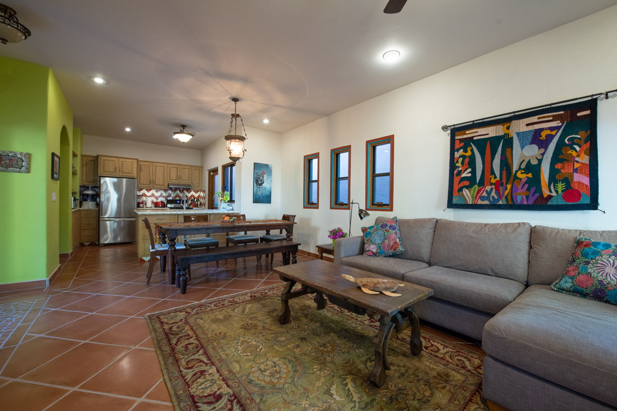 One of a Kind Colonial Home With Pool & Casita in Loreto: Casita living dining kitchen