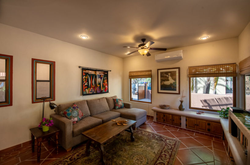 One of a Kind Colonial Home With Pool & Casita in Loreto: Casita living room