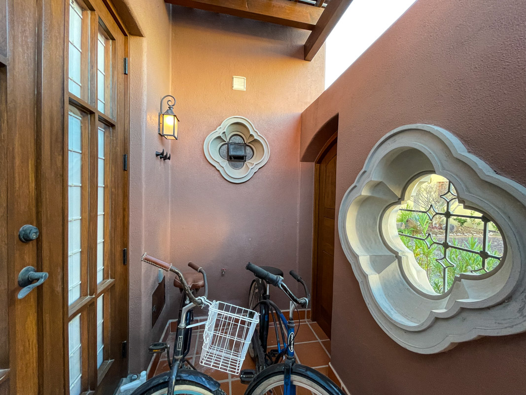 One bedroom casa in Loreto bay great mountain views from terrace:outdoor bike storage