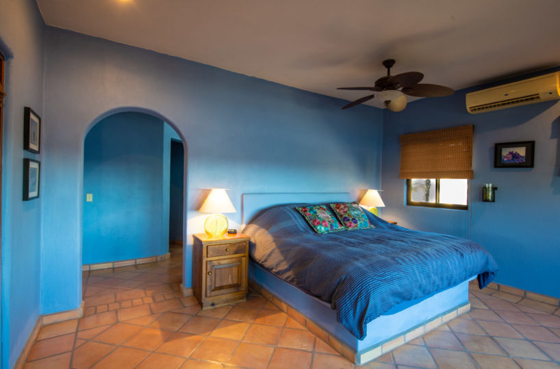 One of a Kind Colonial Home With Pool & Casita in Loreto: primary bedroom with ensuite bath
