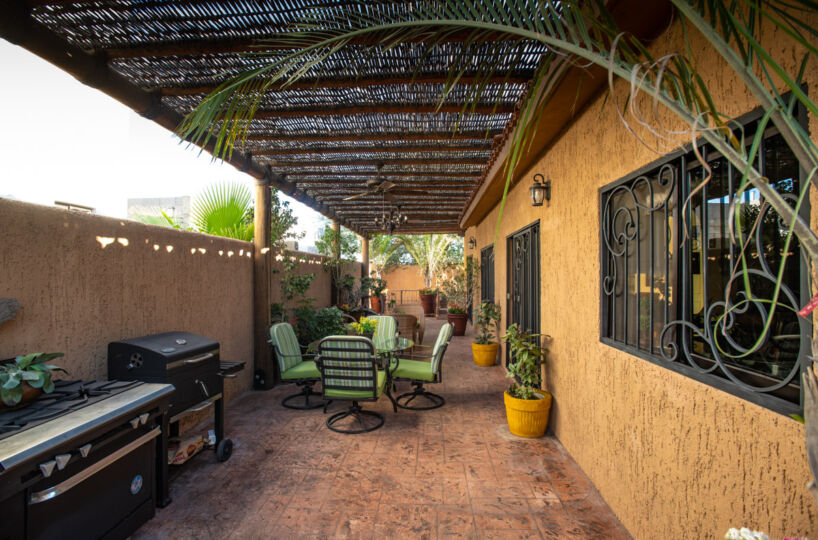 Outdoor shaded patio