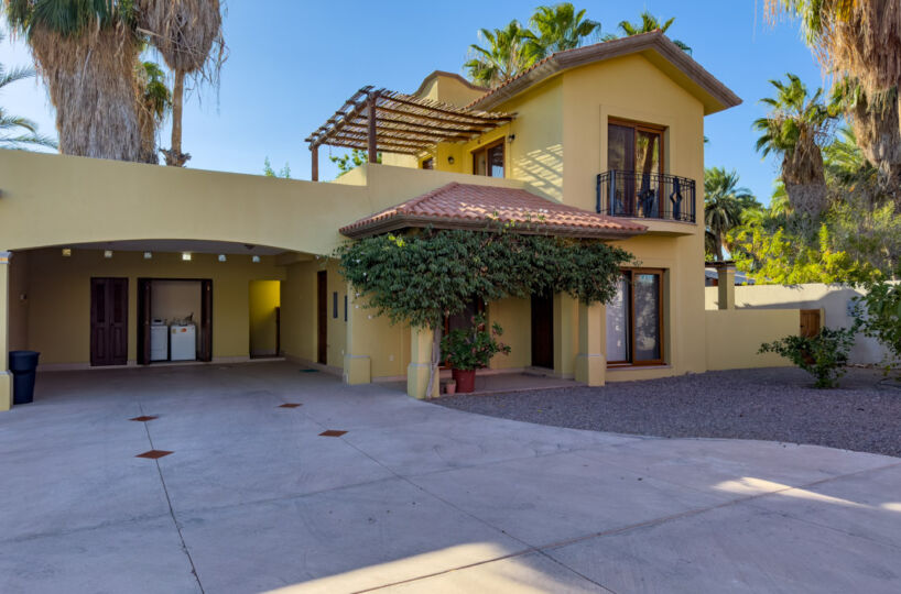 Casa Escondida Two Bed/two Bath Home With Covered Carport One Block To The Beach In Historic Loreto! Casa Escondidas front of Casa and Carport.